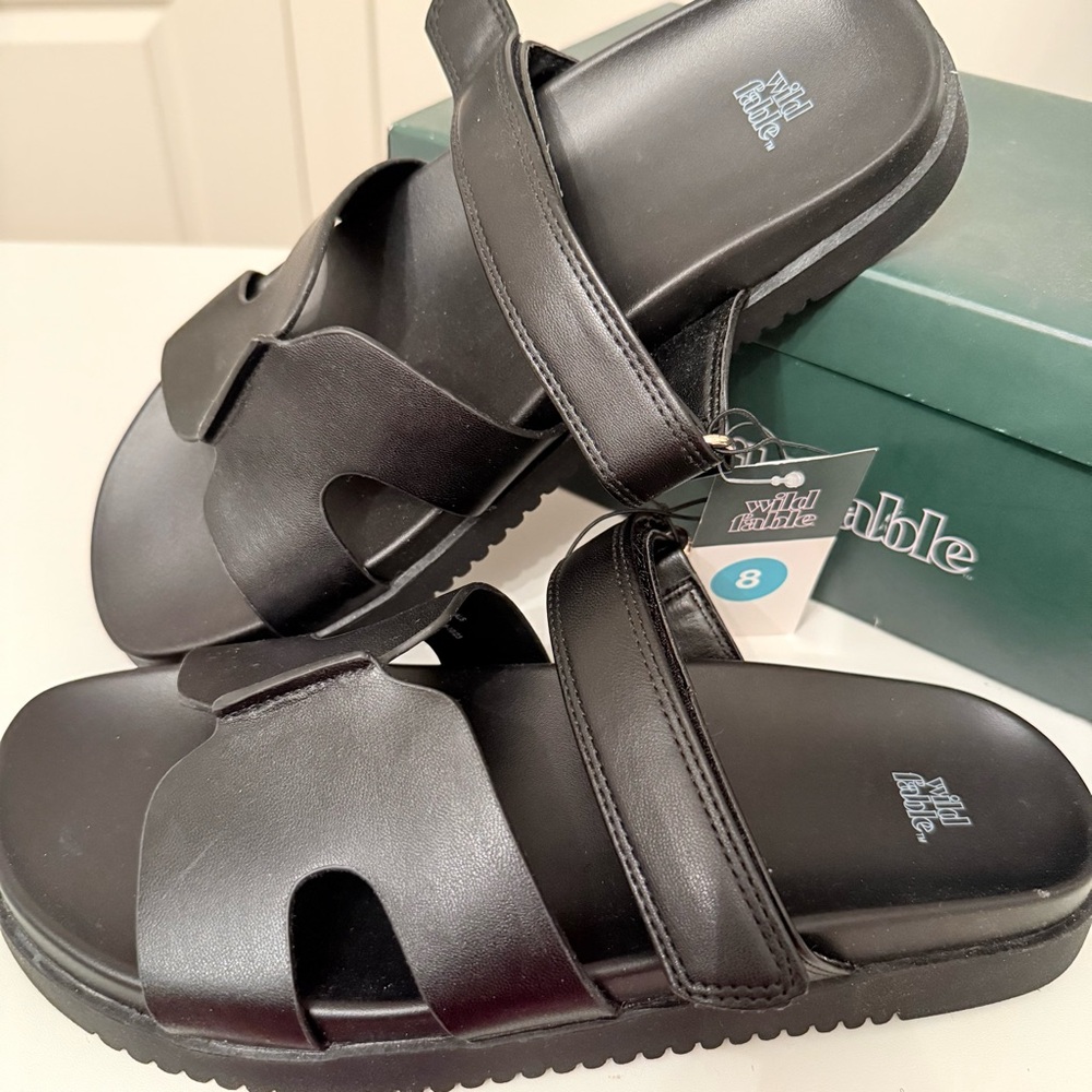 New in Box: Wild Fable Black Slide Sandals
